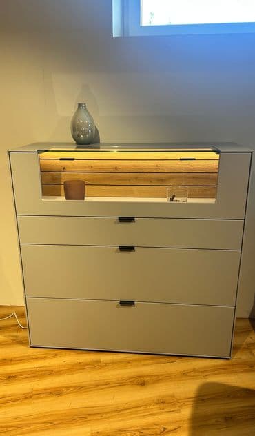 Highboard Samtgrau - Hintergrundbild